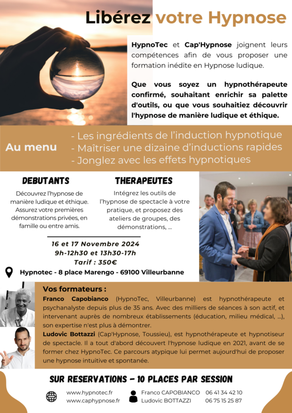 formation hypnose caphypnose lyon