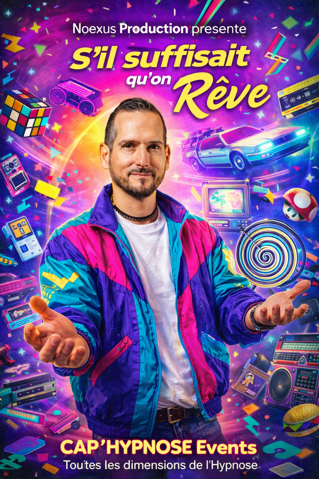 spectacle hypnose années 90 noexus productions s'il suffisait qu'on rêve ludovic bottazzi cap hypnose lyon